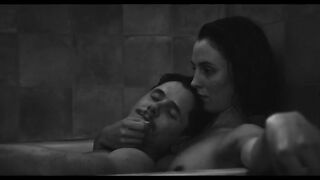 Laura Farisè nude. Sunday Poem (2021) Toless Actress in thriller scene (bathroom)