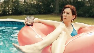 Callie Hernandez hot, Carrie Preston nude. One of These Days (2020) Bikini Scene in the Pool and Nude Sex Scene