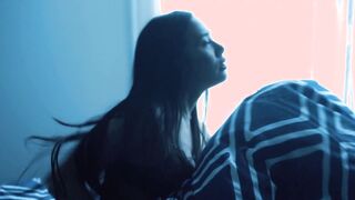 Aly Zhang sex, Alexandra Adornetto hot and Georgina Walker lesbian kiss scene. Boomerang (2018)