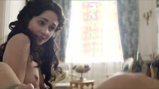 Tuppence Middleton topless - War and Peace (2016) Bedroom Nude Scene