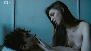 Lucie Zednickova topless. Kour (1990) Nudity movie scene