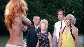 Cécile Vassort topless. The Invitation (1973) Vintage Nudity Scene