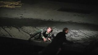 Petra Vajdová, Barbora Palčíková nude. Naked on Stage. Performance "Nevesta hôl" (2015)