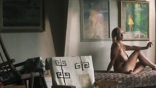 Liisa Linhein hot, Aurora Aleksandra Künnapas nude - Stairway to Heaven (2023) Hot Peeping and Nude Busty Drawing scene