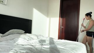 Philippines housekeeper found a sex doll and fucked her