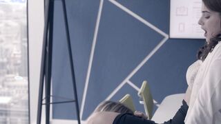 Danielle Scott nude, Rhian Brown nude - Lesbian Sex in the Ofice - Shades of Desire (2023)