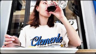 NUDE BEACH VLOG. AMATEUR MODEL TOPLESS