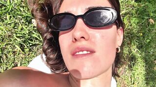 NUDE BEACH VLOG. AMATEUR MODEL TOPLESS