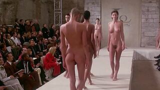 Classic Nude Fashion Show. Explicit Nudity Movie Scene - Ready to Wear (1994)