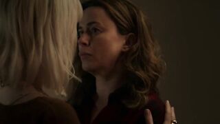 Eve Myles hot, Katherine Kelly sexy. MILFs Lesbian Kiss Scene. The Crow Girl (2025)