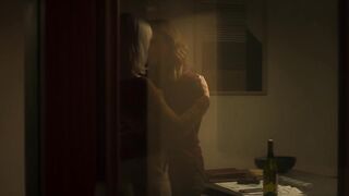 Eve Myles hot, Katherine Kelly sexy. MILFs Lesbian Kiss Scene. The Crow Girl (2025)