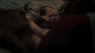 Eve Myles hot, Katherine Kelly sexy. MILFs Lesbian Kiss Scene. The Crow Girl (2025)