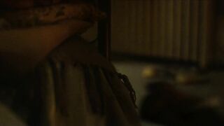 Raechelle Banno nude, Daisy Bishop, Emma Johnson. Short Nudity Scene. Better Man (2025)