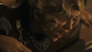 Madison Elise Rogers topless, Virginia Gardner, Isabel May nude. Retro BDSM Scene in TV Show - 1923 s02e05-06 (2025)