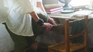 Oksana Orlan nude. Passionate Sex Scene. The movie - Dominique (2024)