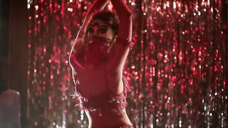 Phoebe Tonkin nude. Strip and Sex Scene. Kid Snow (2024)