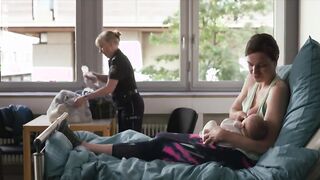 Franziska Hartmann nude, Martina Eitner-Acheampong nude. Monster im Kopf (2023) Pregnant an Lactation Scene