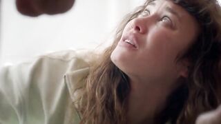 Olga Kurylenko hot.  She looks at a man's balls. Shafted (Super Males) (2025)