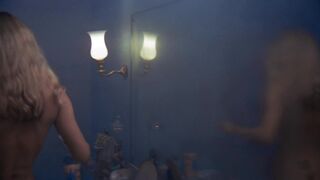 Britt Ekland topless, Colette Jack naked. Classic German Erotic. Der Zeuge hinter der Wand (1972)