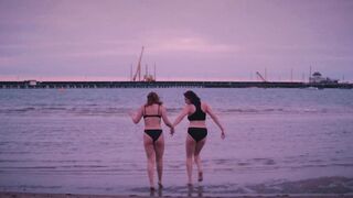 Kate Mayhew, Stevie McKeon sexy. Lesbian Movie - Lockdown Lovers (2023)