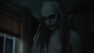 Charlotte Stickles topless - The Shade (2023) Horror Scene - Nudity Monster