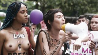 Muse Maya, Nina Tomsic, Debora Ozorio. Topless Actresses. Daughters of Eve (2021)